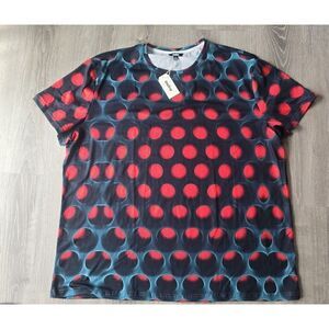 Mens 3D Crew Neck Short Sleeve Pullover Shirt. Ouku Brand Size 4X New With Tag